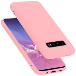Cadorabo Case for Samsung Galaxy S10 PLUS Cover Protection TPU Silicone Gel - LIQUID PINK