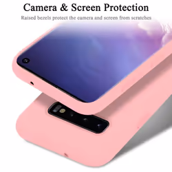 Cadorabo Case for Samsung Galaxy S10 PLUS Cover Protection TPU Silicone Gel - LIQUID PINK