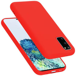 Cadorabo Case for Samsung Galaxy S20 FE Cover Protection TPU Silicone Gel - LIQUID RED