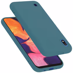 Cadorabo Case for Samsung Galaxy A10 / M10 Cover Protection TPU Silicone Gel - LIQUID GRÃN, Samsung Galaxy A10 / M10