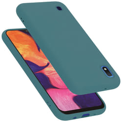 Cadorabo Case for Samsung Galaxy A10 / M10 Cover Protection TPU Silicone Gel - LIQUID GRÃN, Samsung Galaxy A10 / M10