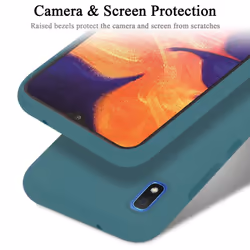 Cadorabo Case for Samsung Galaxy A10 / M10 Cover Protection TPU Silicone Gel - LIQUID GRÃN, Samsung Galaxy A10 / M10