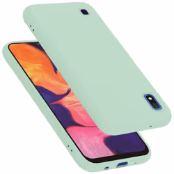 Cadorabo Case for Samsung Galaxy A10 / M10 Cover Protection TPU Silicone Gel - LIQUID HELL GRÃN, Samsung Galaxy A10 / M10