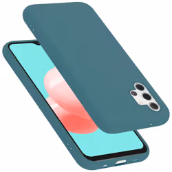 Cadorabo Case for Samsung Galaxy A32 5G Cover Protection TPU Silicone Gel - LIQUID GREEN
