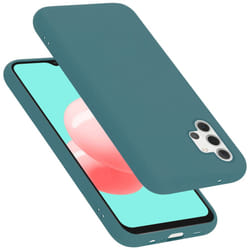 Cadorabo Case for Samsung Galaxy A32 5G Cover Protection TPU Silicone Gel - LIQUID GREEN