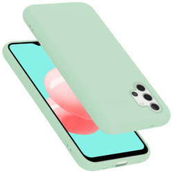 Cadorabo Case for Samsung Galaxy A32 5G Cover Protection TPU Silicone Gel - LIQUID LIGHT GREEN