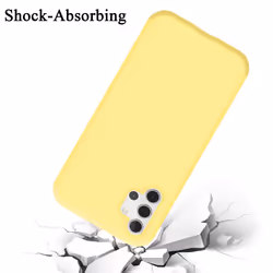 Cadorabo Case for Samsung Galaxy A32 5G Cover Protection TPU Silicone Gel - LIQUID YELLOW
