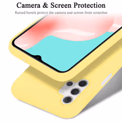 Cadorabo Case for Samsung Galaxy A32 5G Cover Protection TPU Silicone Gel - LIQUID YELLOW
