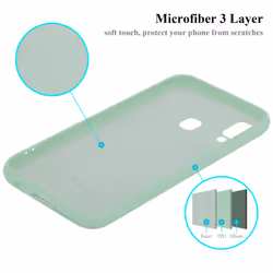 Cadorabo Case for Samsung Galaxy A40 Cover Protection TPU Silicone Gel - LIQUID LIGHT GREEN