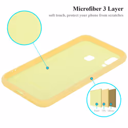 Cadorabo Case for Samsung Galaxy A40 Cover Protection TPU Silicone Gel - LIQUID YELLOW