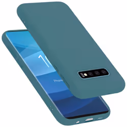Cadorabo Case for Samsung Galaxy S10 PLUS Cover Protection TPU Silicone Gel - LIQUID GREEN