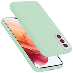 Cadorabo Case for Samsung Galaxy S21 5G Cover Protection TPU Silicone Gel - LIQUID LIGHT GREEN