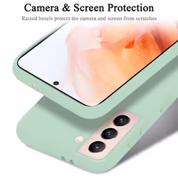 Cadorabo Case for Samsung Galaxy S21 5G Cover Protection TPU Silicone Gel - LIQUID LIGHT GREEN