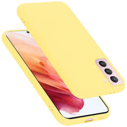 Cadorabo Case for Samsung Galaxy S21 5G Cover Protection TPU Silicone Gel - LIQUID YELLOW