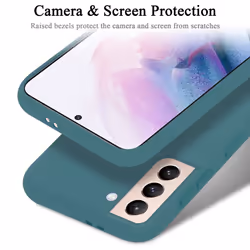 Cadorabo Case for Samsung Galaxy S21 PLUS Cover Protection TPU Silicone Gel - LIQUID GREEN