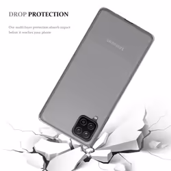 Cadorabo Case for Samsung Galaxy A12 / M12 Cover Transparent Protection TPU Silicone Gel