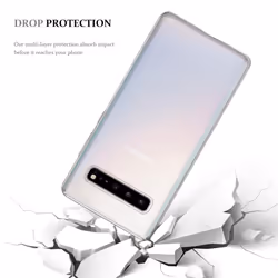 Cadorabo Case for Samsung Galaxy S10 5G Cover Transparent Protection TPU Silicone Gel