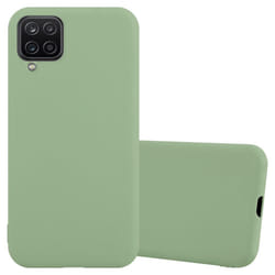 Cadorabo Case for Samsung Galaxy A12 / M12 Cover Protection TPU Silicone Gel Back case - CANDY PASTEL GREEN