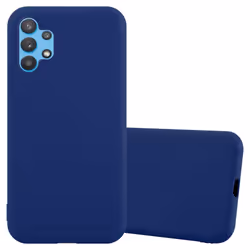Cadorabo Case for Samsung Galaxy A32 4G Cover Protection TPU Silicone Gel Back case - CANDY DARK BLUE