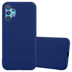 Cadorabo Case for Samsung Galaxy A32 4G Cover Protection TPU Silicone Gel Back case - CANDY DARK BLUE