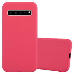 Cadorabo Case for Samsung Galaxy S10 5G Cover Protection TPU Silicone Gel Back case - CANDY RED