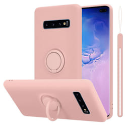 Cadorabo Case for Samsung Galaxy S10 4G Cover Protection TPU Silicone Gel Back case Fokus Ring - LIQUID PINK