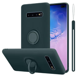 Cadorabo Case for Samsung Galaxy S10 4G Cover Protection TPU Silicone Gel Back case Fokus Ring - LIQUID GREEN
