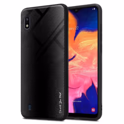Cadorabo Case for Samsung Galaxy A10 / M10 Cover Protection back case TPU Silicone - OPAL BLACK