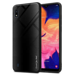 Cadorabo Case for Samsung Galaxy A10 / M10 Cover Protection back case TPU Silicone - OPAL BLACK