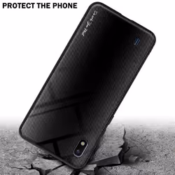 Cadorabo Case for Samsung Galaxy A10 / M10 Cover Protection back case TPU Silicone - OPAL BLACK