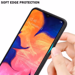 Cadorabo Case for Samsung Galaxy A10 / M10 Cover Protection back case TPU Silicone - OPAL BLACK
