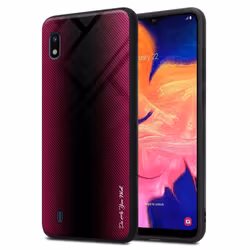 Cadorabo Case for Samsung Galaxy A10 / M10 Cover Protection back case TPU Silicone - CRIMSON PINK