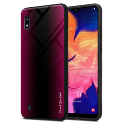Cadorabo Case for Samsung Galaxy A10 / M10 Cover Protection back case TPU Silicone - CRIMSON PINK