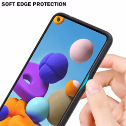 Cadorabo Case for Samsung Galaxy A21s Cover Protection back case TPU Silicone - COBALT PURPLE