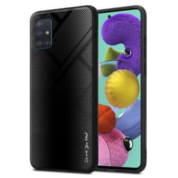 Cadorabo Case for Samsung Galaxy A51 4G / M40s Cover Protection back case TPU Silicone - OPAL BLACK