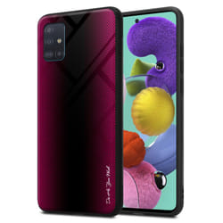 Cadorabo Case for Samsung Galaxy A51 4G / M40s Cover Protection back case TPU Silicone - CRIMSON PINK