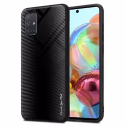 Cadorabo Case for Samsung Galaxy A71 4G Cover Protection back case TPU Silicone - OPAL BLACK