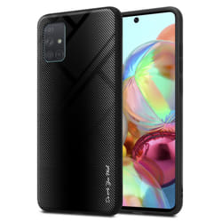 Cadorabo Case for Samsung Galaxy A71 4G Cover Protection back case TPU Silicone - OPAL BLACK
