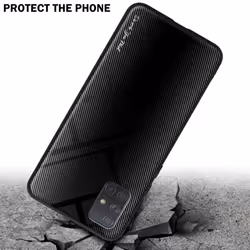 Cadorabo Case for Samsung Galaxy A71 4G Cover Protection back case TPU Silicone - OPAL BLACK