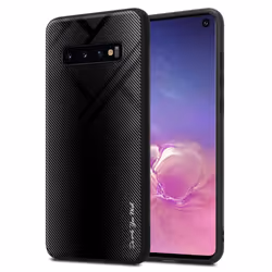 Cadorabo Case for Samsung Galaxy S10 4G Cover Protection back case TPU Silicone - OPAL BLACK