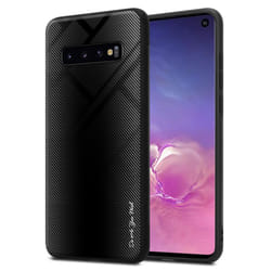 Cadorabo Case for Samsung Galaxy S10 4G Cover Protection back case TPU Silicone - OPAL BLACK
