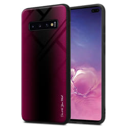 Cadorabo Case for Samsung Galaxy S10 PLUS Cover Protection back case TPU Silicone - CRIMSON PINK