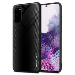 Cadorabo Case for Samsung Galaxy S20 Cover Protection back case TPU Silicone - OPAL BLACK