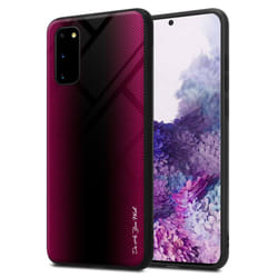 Cadorabo Case for Samsung Galaxy S20 Cover Protection back case TPU Silicone - PURPUR PINK, Samsung Galaxy S20