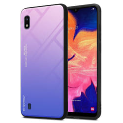 Cadorabo Case for Samsung Galaxy A10 / M10 Cover Protection TPU Silicone Gel  Back case - PINK - BLUE