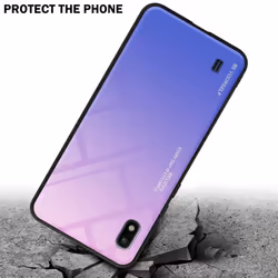 Cadorabo Case for Samsung Galaxy A10 / M10 Cover Protection TPU Silicone Gel  Back case - PINK - BLUE
