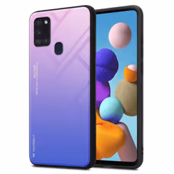 Cadorabo Case for Samsung Galaxy A21s Cover Protection TPU Silicone Gel  Back case - PINK - BLUE