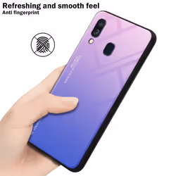 Cadorabo Case for Samsung Galaxy A40 Cover Protection TPU Silicone Gel  Back case - PINK - BLUE