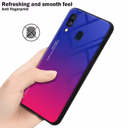Cadorabo Case for Samsung Galaxy A40 Cover Protection TPU Silicone Gel  Back case - PURPLE - RED
