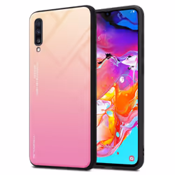 Cadorabo DE-151773, Cover, Samsung, Galaxy A70 / A70s Zweifarbige, 17 cm (6.7"), Pink, Yellow